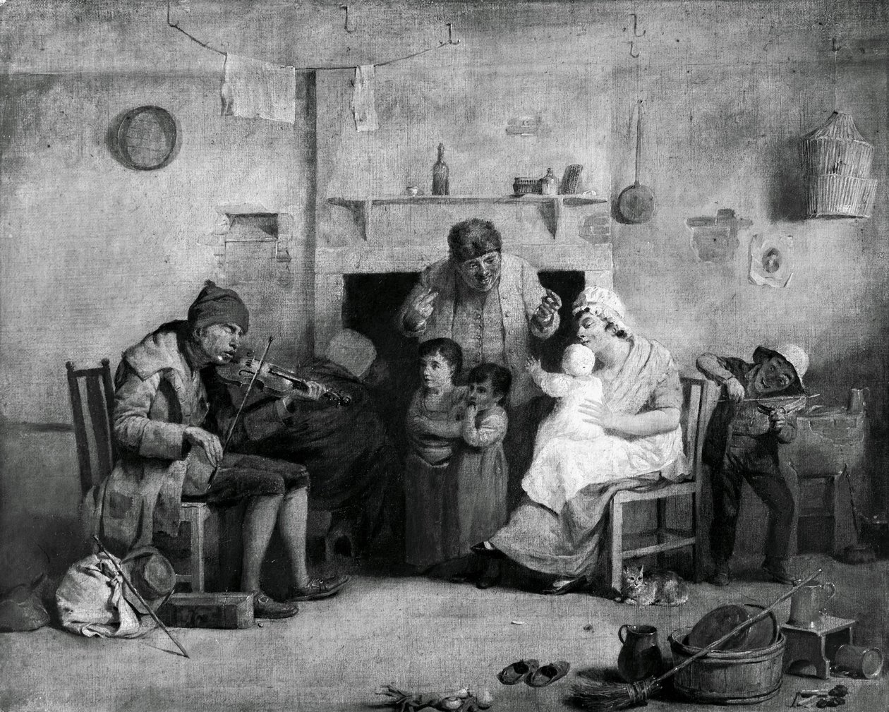 De blinde violist door David Wilkie