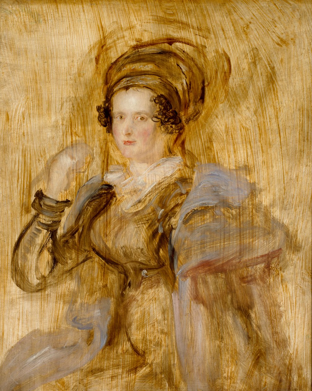 Maria, Lady Callcott, eind 1830s door David Wilkie