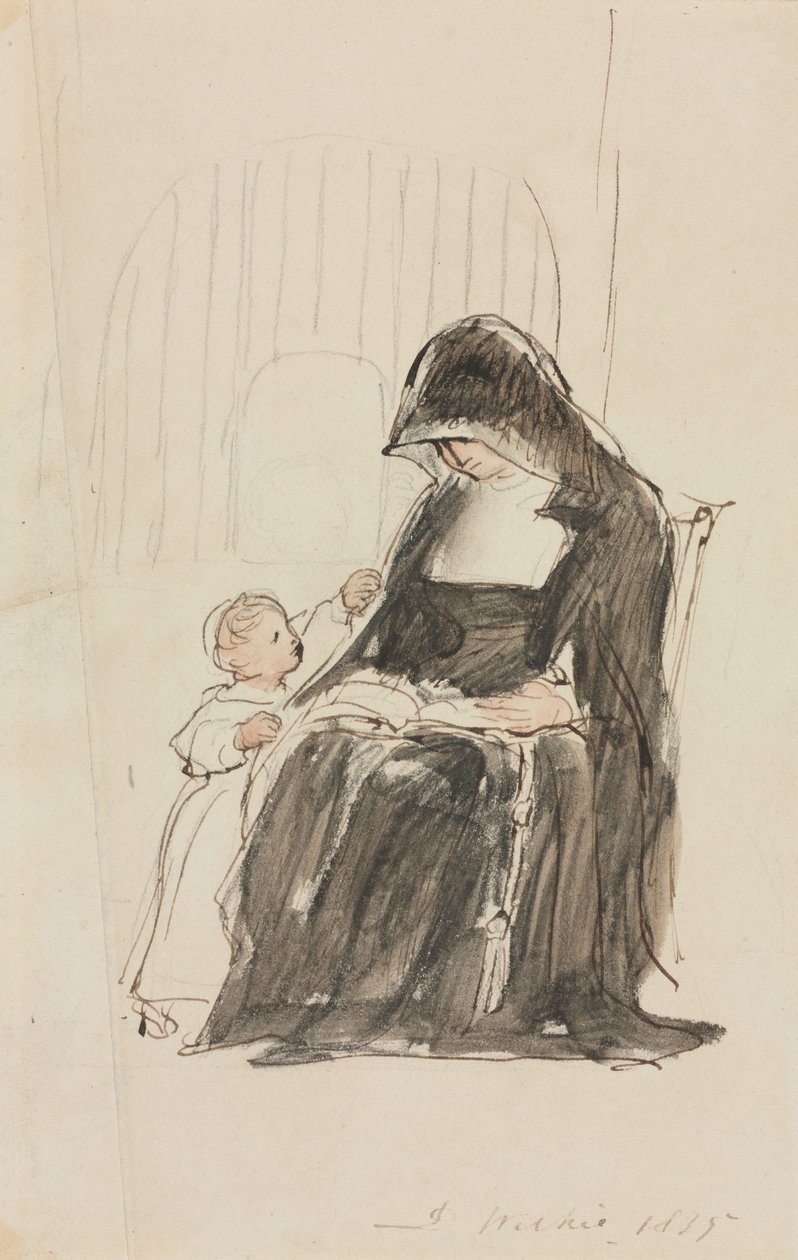 Non leest voor aan een kind, 1835 door David Wilkie