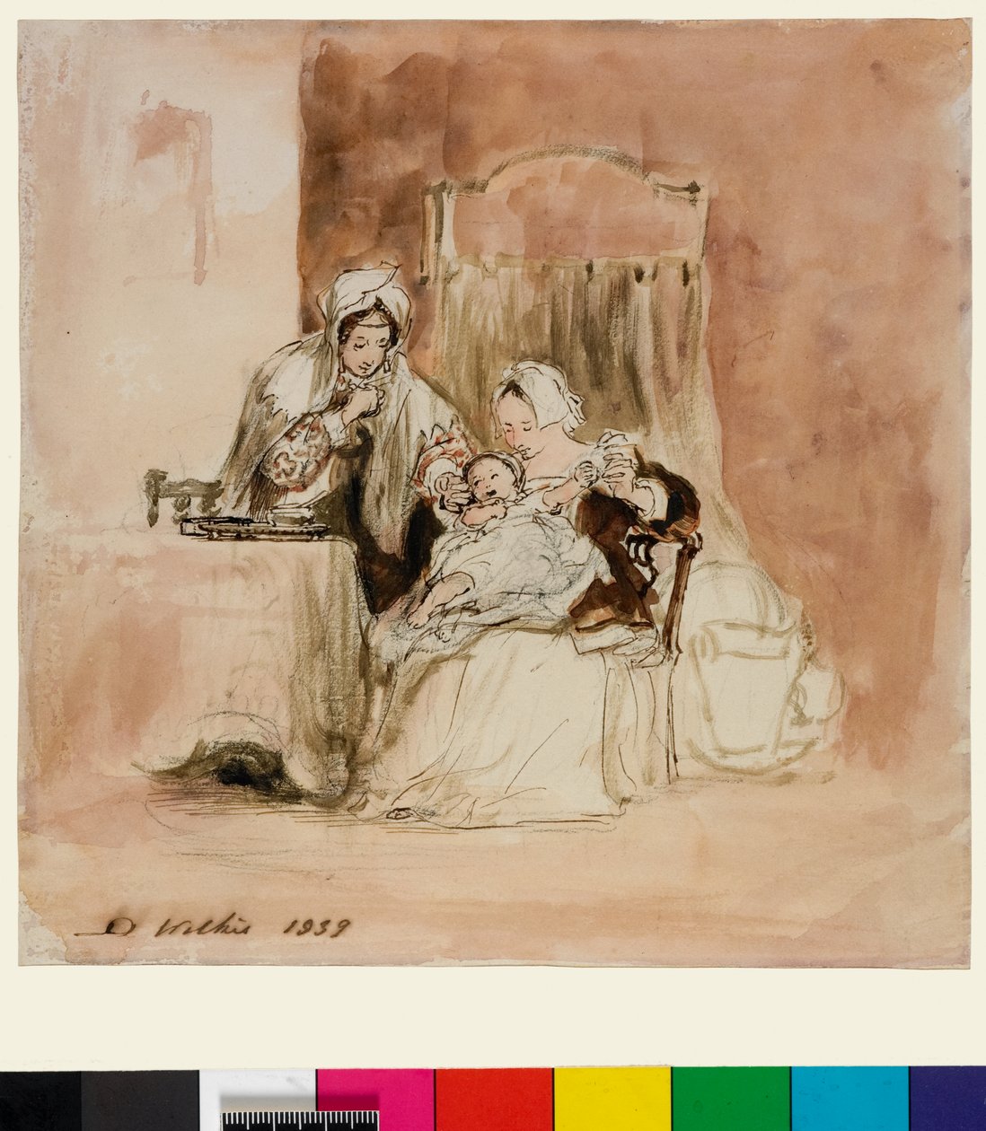 Het bezoek van de grootmoeder door David Wilkie