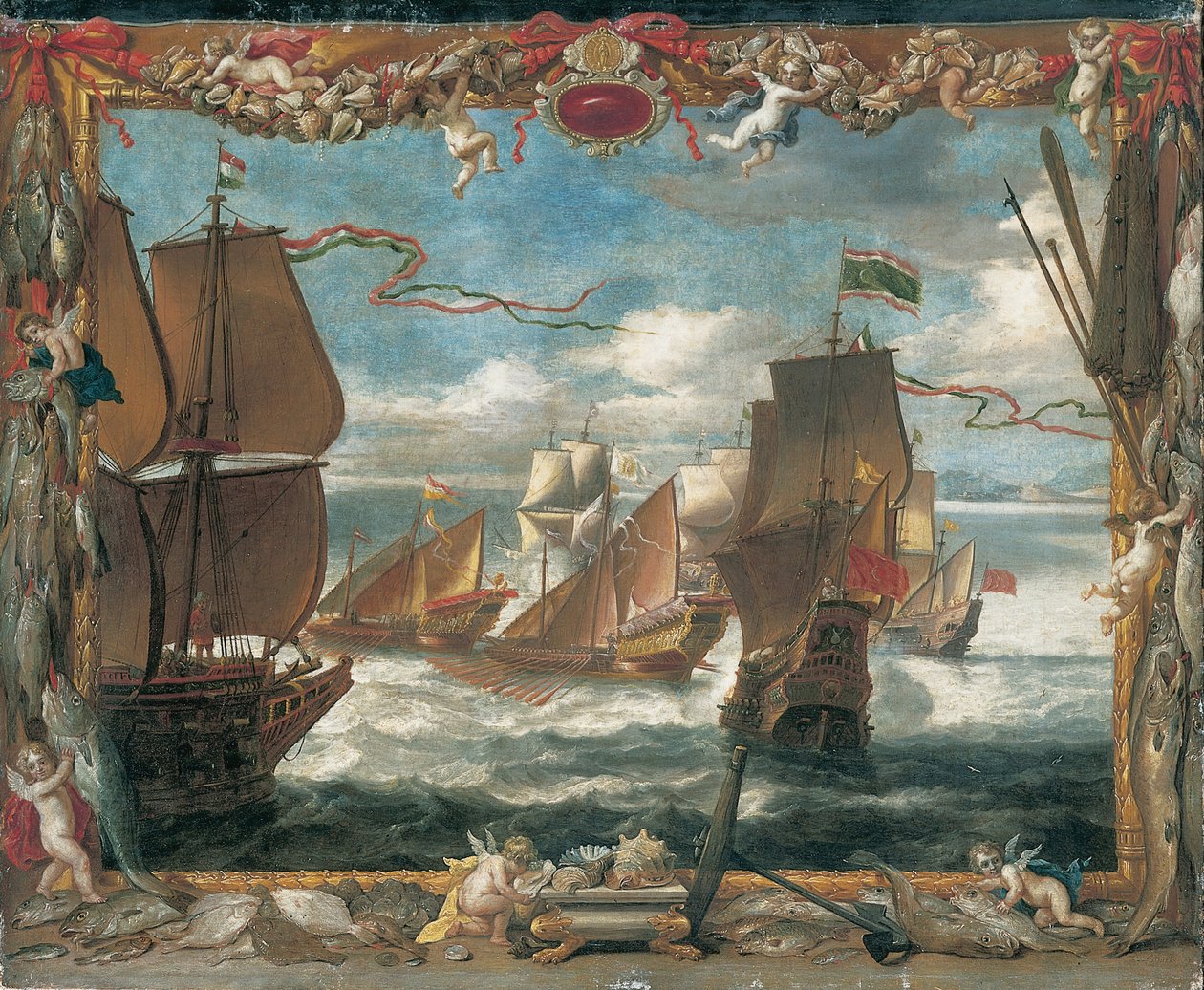 De Ontmoeting met de Turkse Vloot door David Teniers the Younger