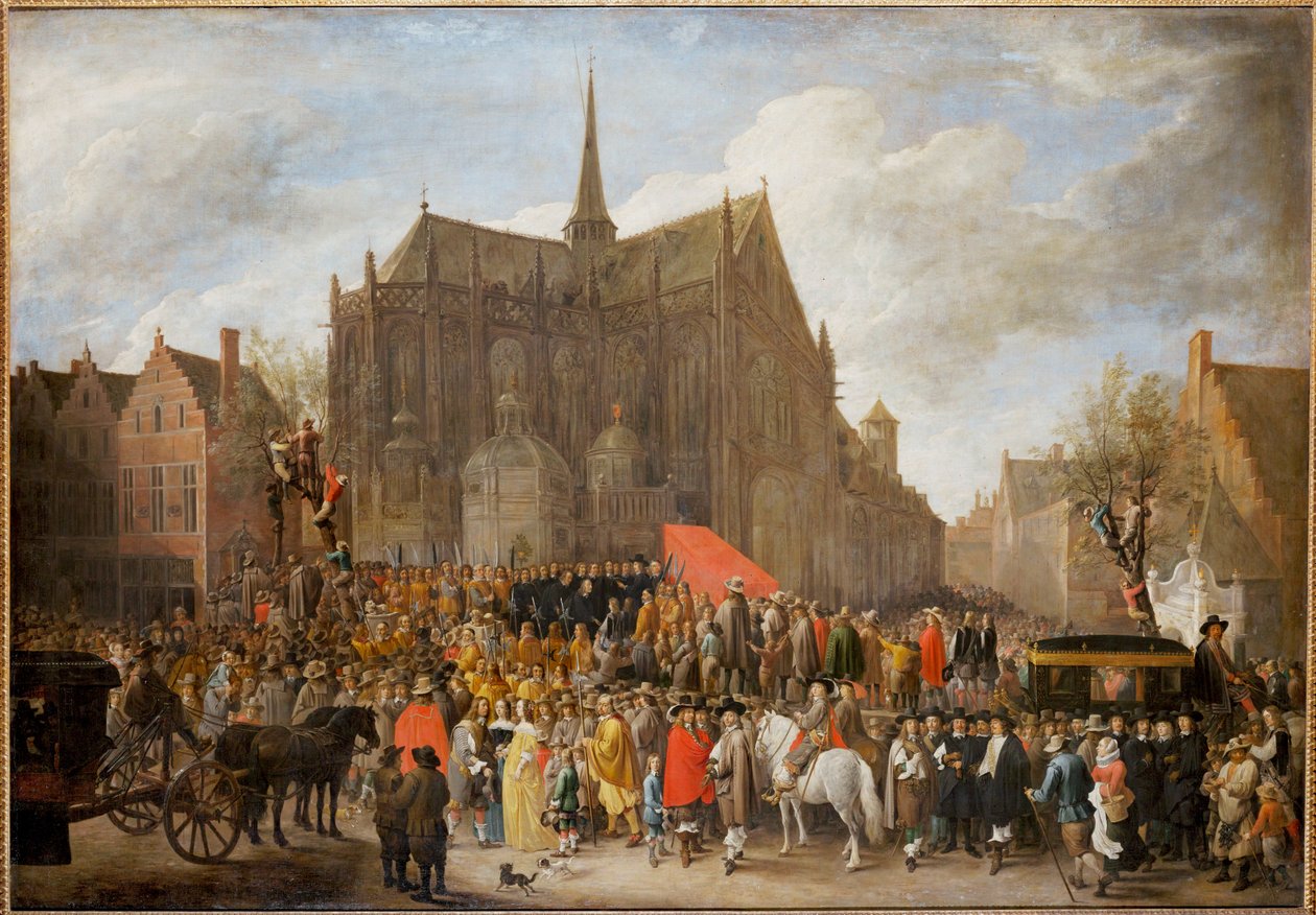 De schietwedstrijd in Brussel door David the Younger Teniers