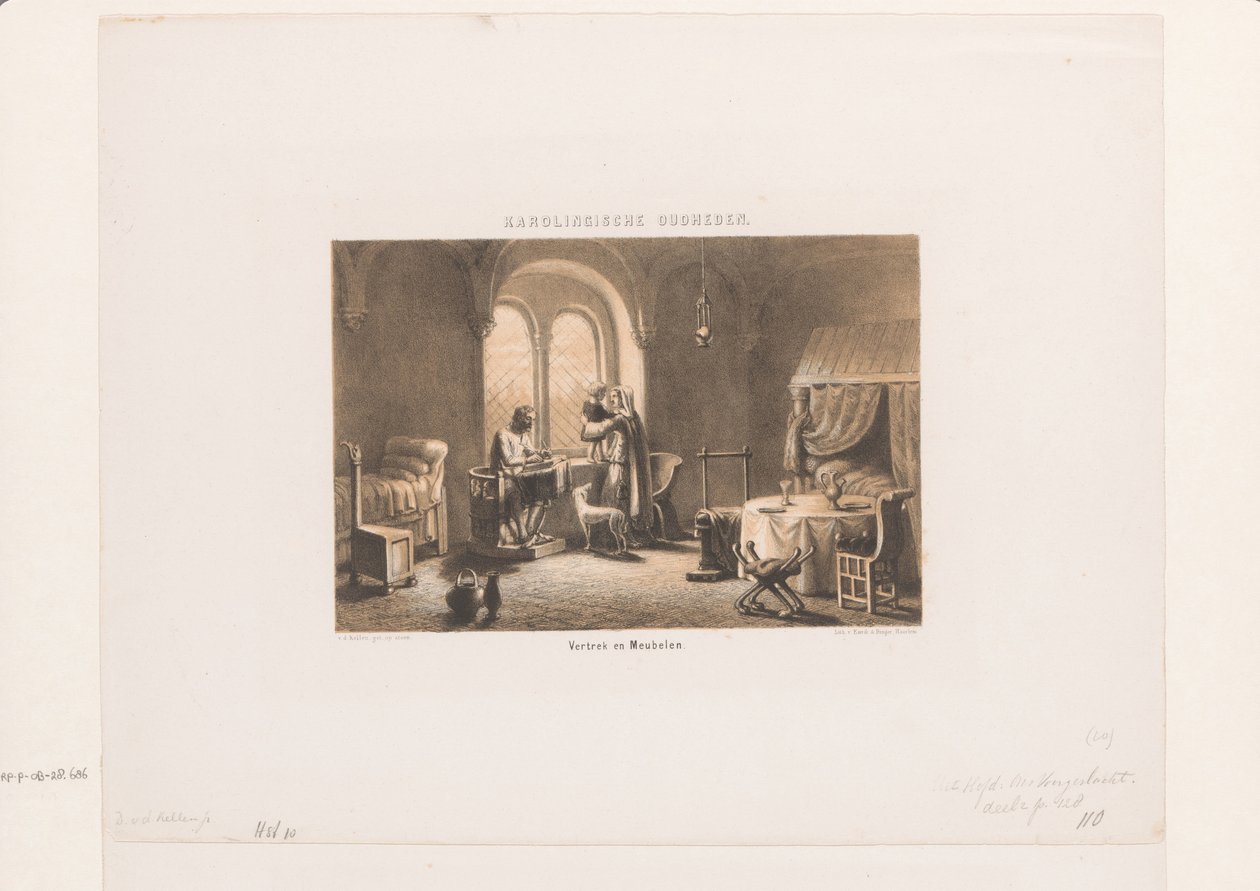 Karolingisch interieur door David van der Kellen