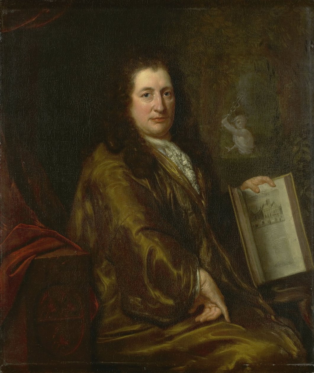 Portret van Caspar Commelin door David van der Plas