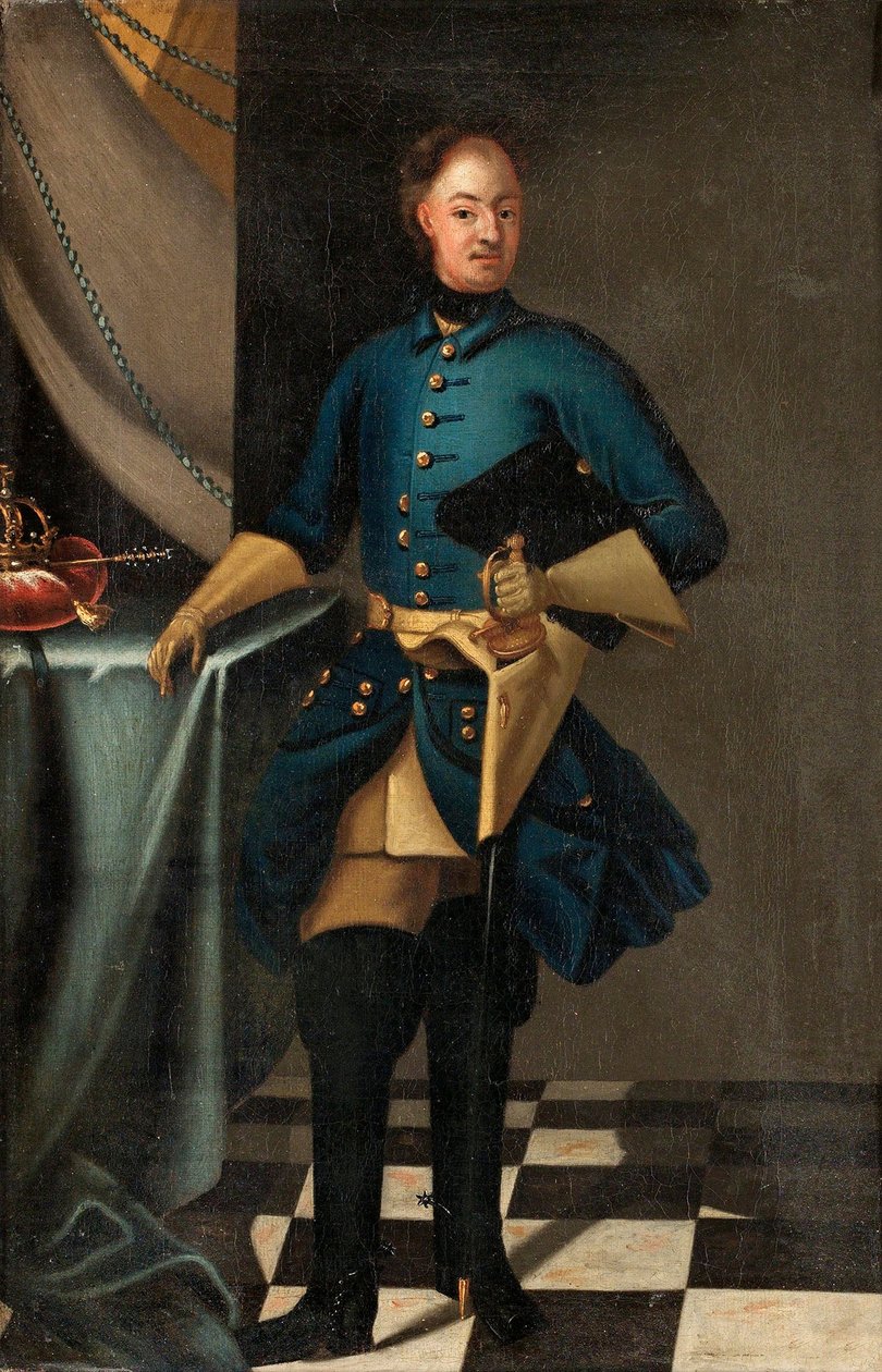 Portret van koning Karel XII van Zweden door David von Krafft