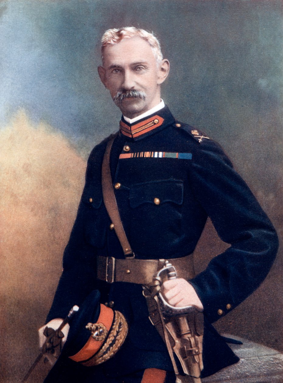 Generaal-majoor G Barton, bevelhebber van de 6e Infanteriebrigade door Debenham and Smith