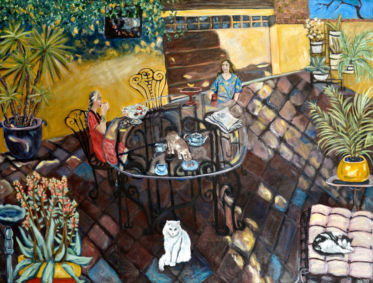 Chateau Wonderland, 2019 (acryl op doek) door Deborah Eve Alastra