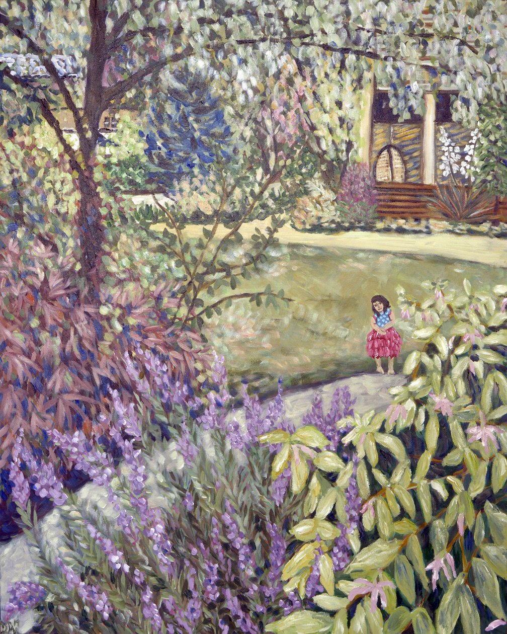 Bloemenfee, 2019 (acrylverf op doek) door Deborah Eve Alastra