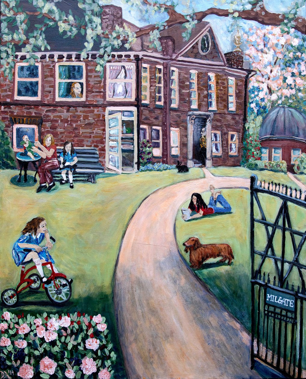 Milgate Park, 2020 (acryl op doek) door Deborah Eve Alastra