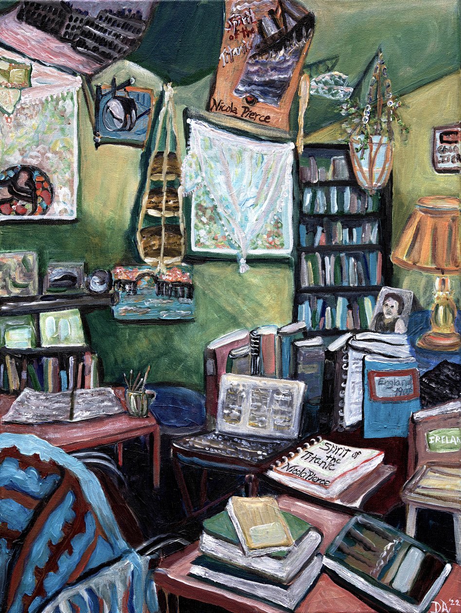 Spirit Of Nicola, 2023 (acryl op doek) door Deborah Eve Alastra
