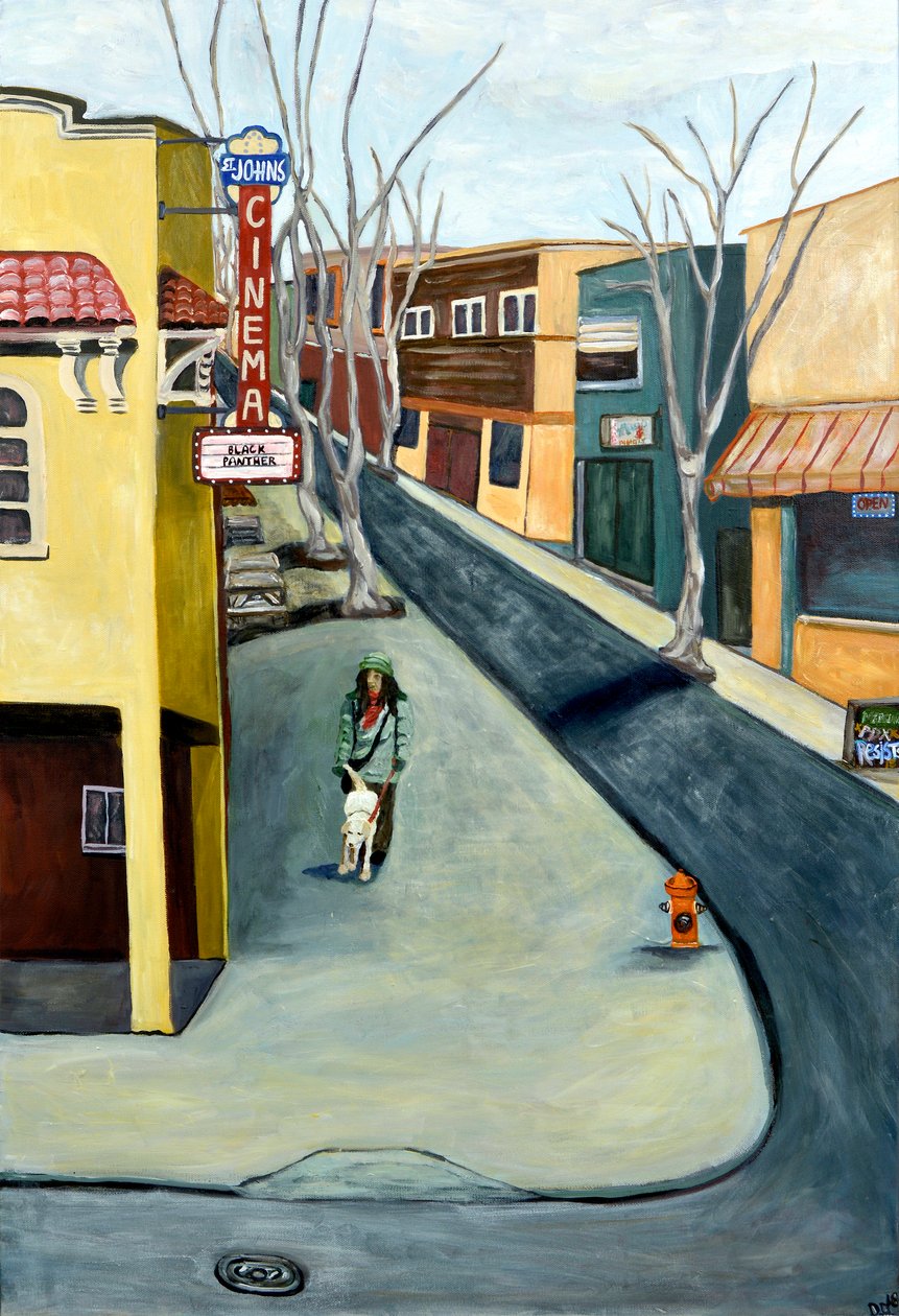 Winter St. Johns, 2016 (acryl op doek) door Deborah Eve Alastra