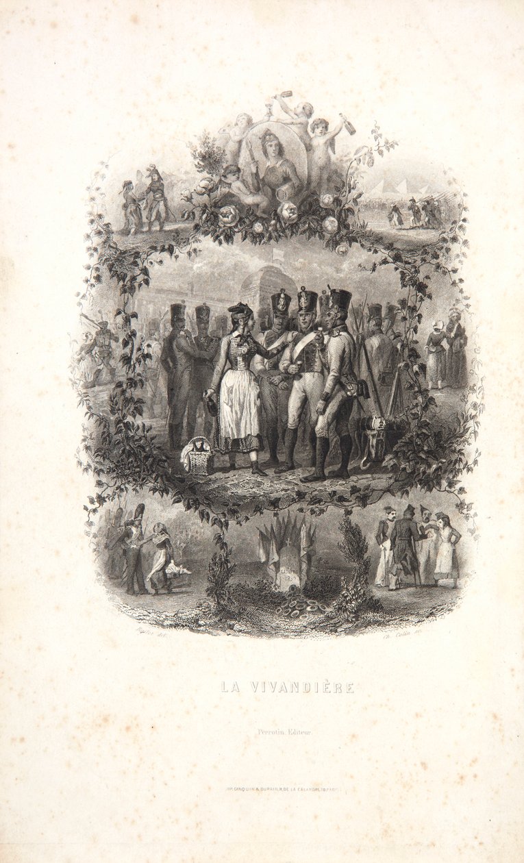 De Vivandiere door Denis Auguste Marie Raffet