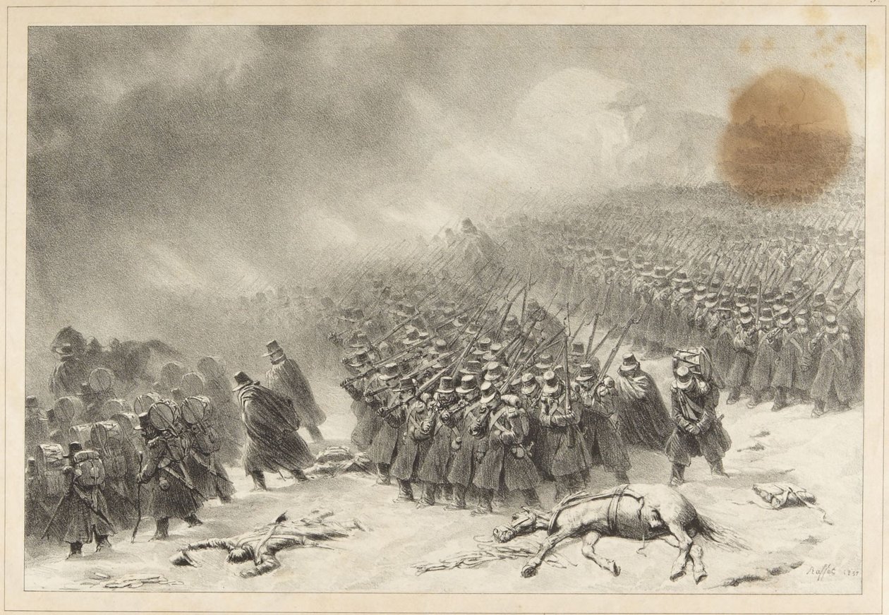 Mars op Constantine door Denis-Auguste-Marie Raffet