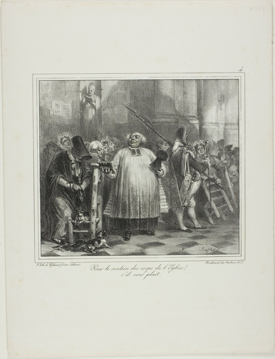 Voor de ondersteuning van het kerkpersoneel, als u wilt... door Denis Auguste Marie Raffet