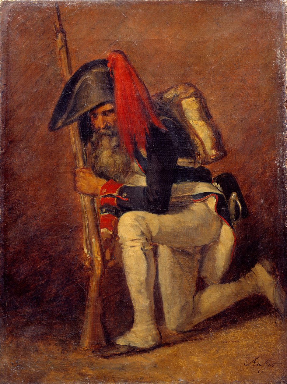 De soldaat van de Eerste Republiek. door Denis-Auguste-Marie Raffet