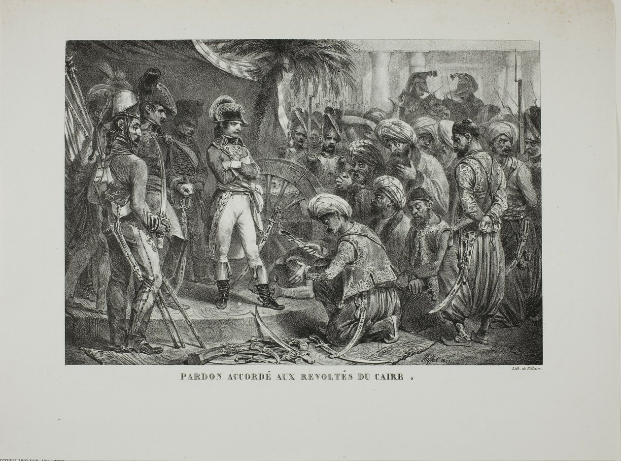 Vergiffenis verleend aan de rebellen in Caïro door Denis Auguste Marie Raffet