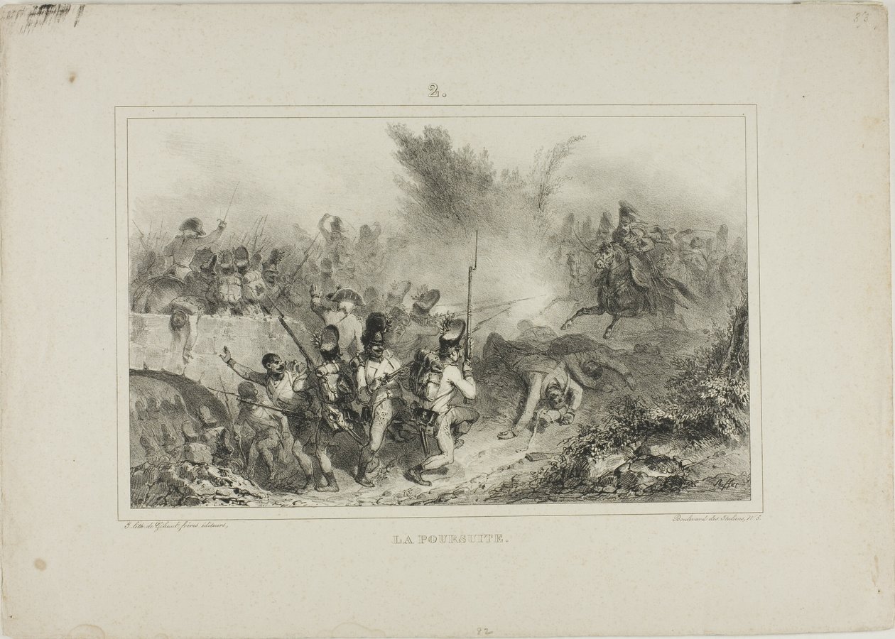 De achtervolging door Denis Auguste Marie Raffet