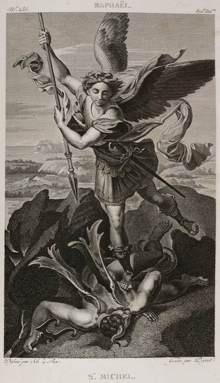 Denis-Sébastien Leroy et Pigeot - Saint Michel, naar Rafaël - 1802-1815 door Denis Sebastien Leroy