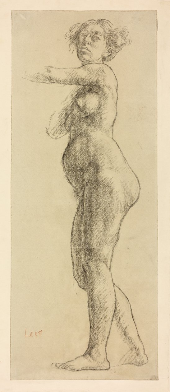 Een studie van een vrouwelijk figuur door Derwent Lees