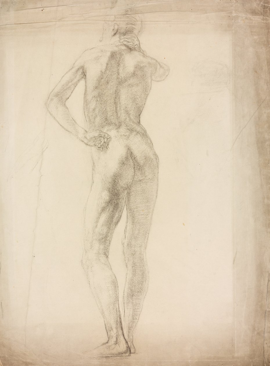 Een studie van een mannelijk figuur door Derwent Lees