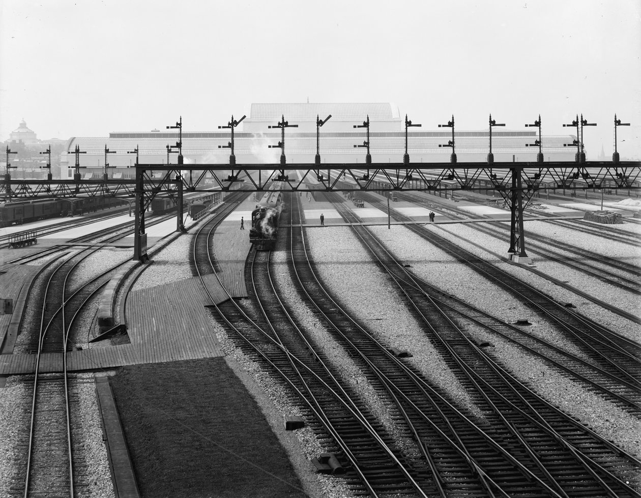 Wisselplaatsen, Union Station, Washington, D.C. door Detroit Publishing Co.