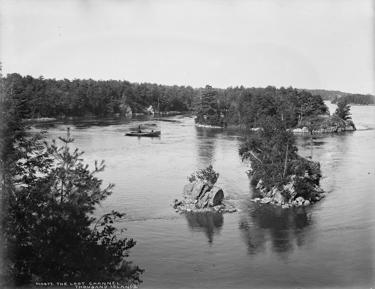 Het Verloren Kanaal, Duizend Eilanden, c.1890-1901 door Detroit Publishing Co.