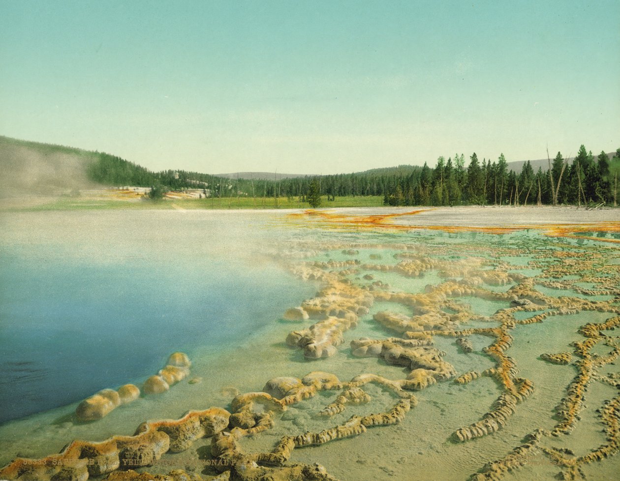 Sapphire Pool, Yellowstone National Park, c.1902 door Detroit Photographic Co.