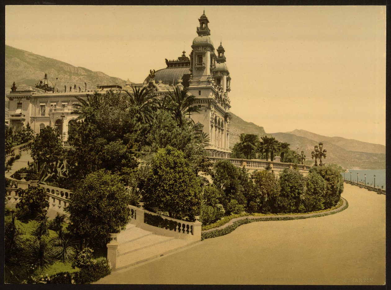 Casino ingang, Monte Carlo, Riviera, Monaco door Detroit Publishing Co.