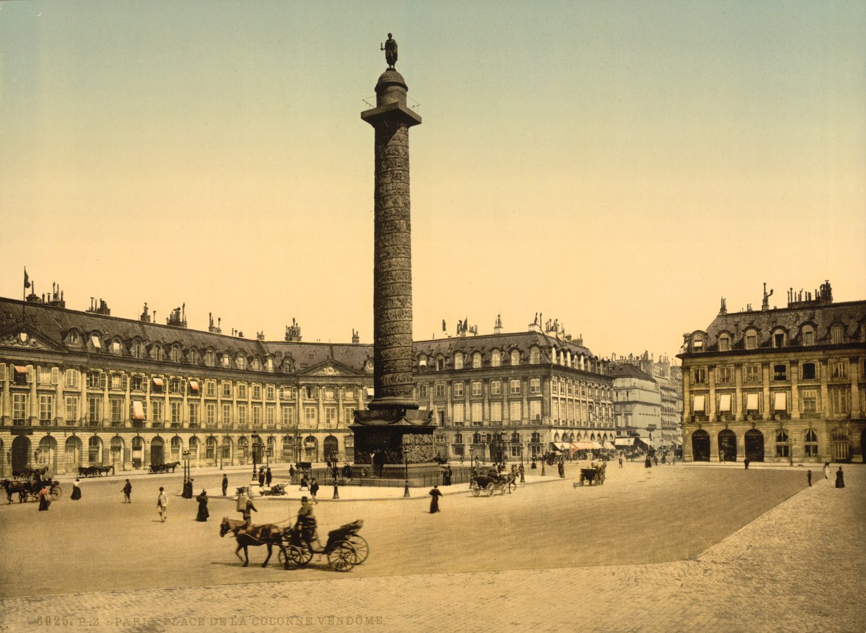 Place Vendome, Parijs, ca. 1900 (fotochrom) door Detroit Publishing Co.