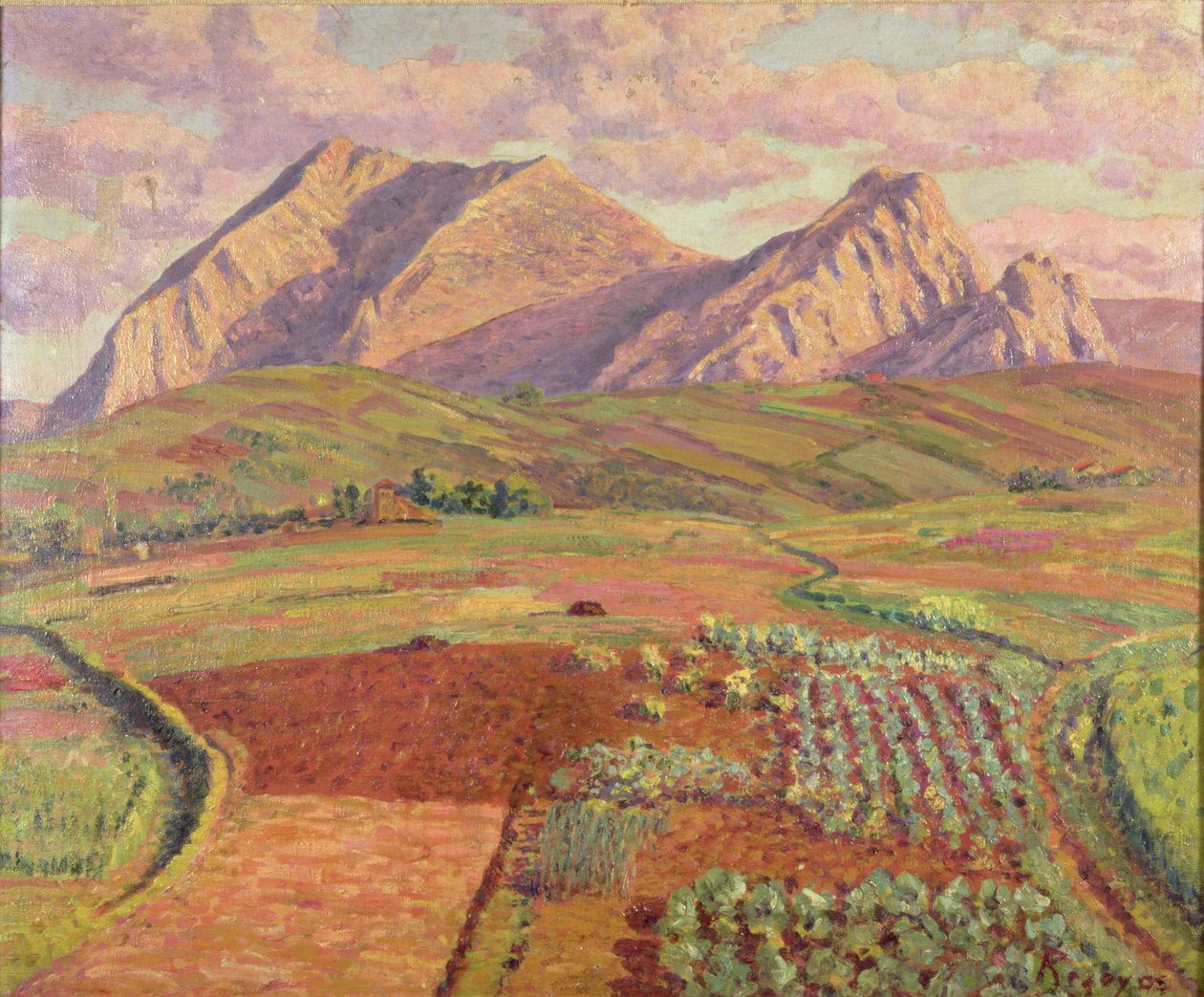 Landschap door Diario or Dario de Regoyos y Valdes