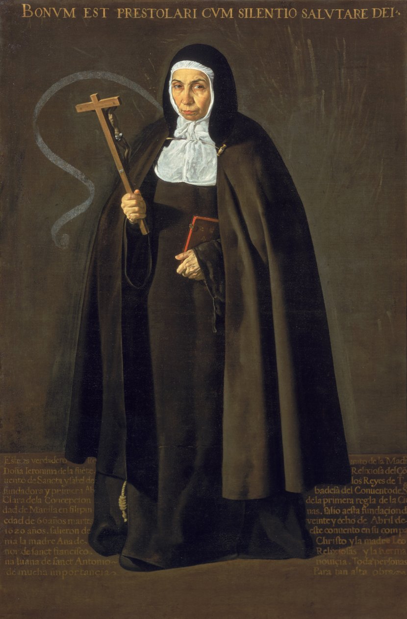 Madre Maria Jeronima de la Fuente, 1620 door Diego Velázquez