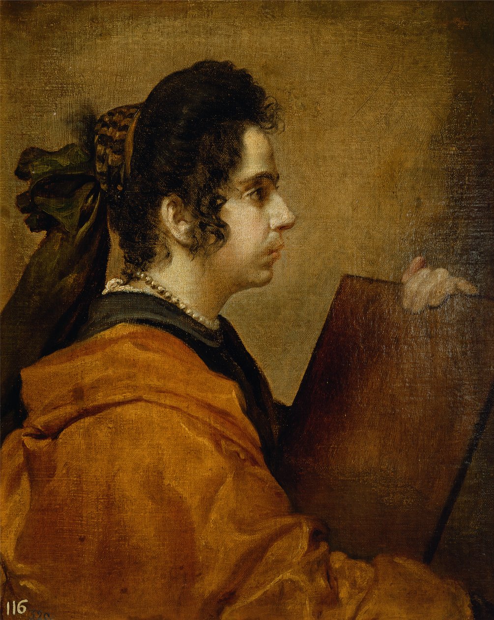 Portret vermoedelijk van Juana Pacheco als een Sibylle door Diego Velázquez
