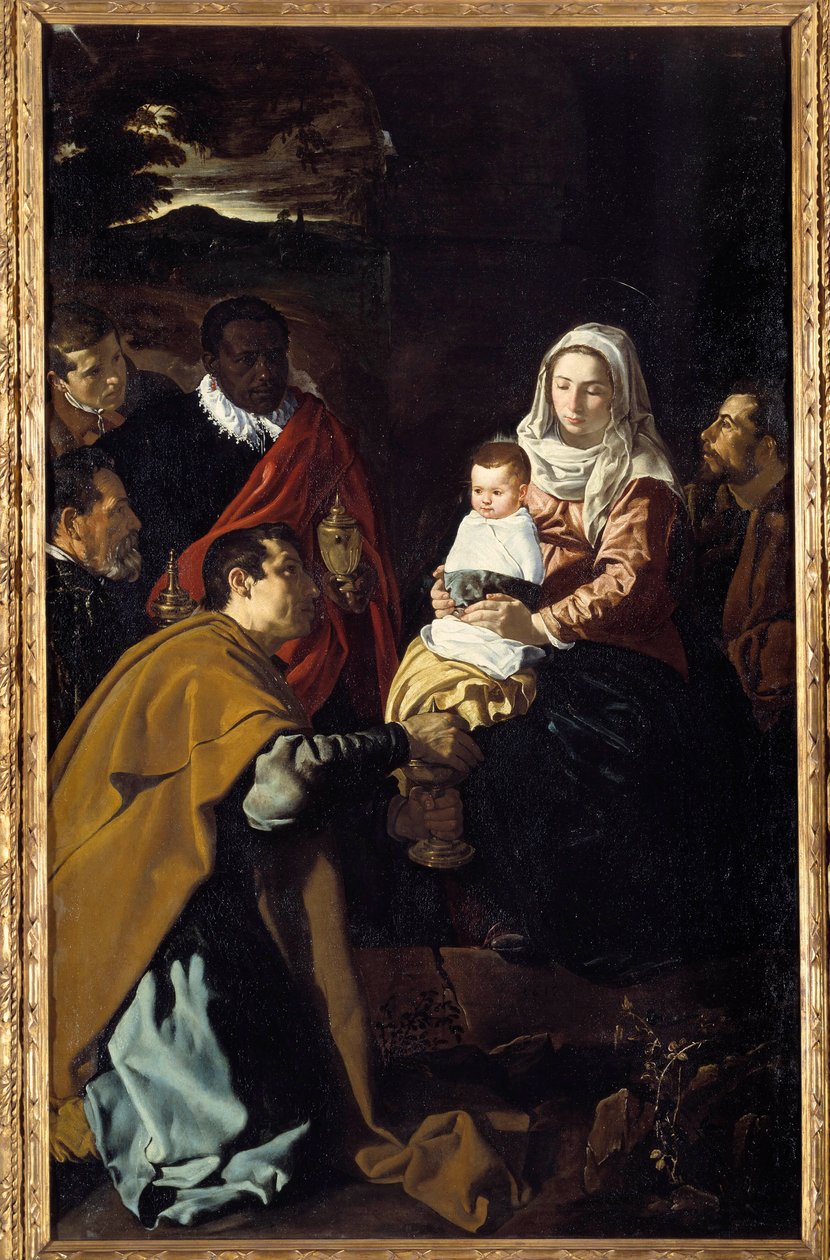 Aanbidding van de wijzen door Diego Velázquez