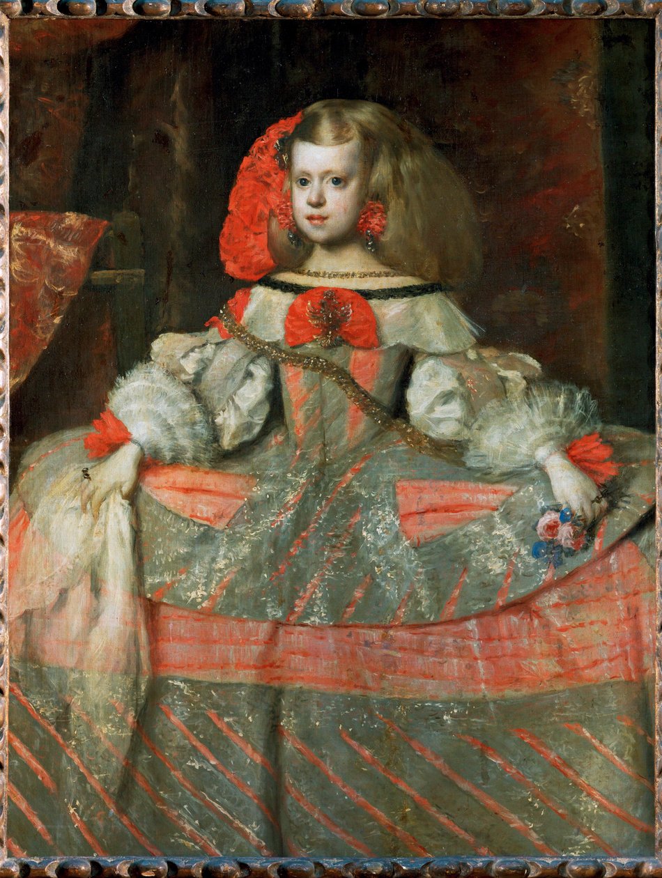 Infanta Margarita Teresa (schilderij op doek) door Diego Rodriguez de Silva y Velazquez