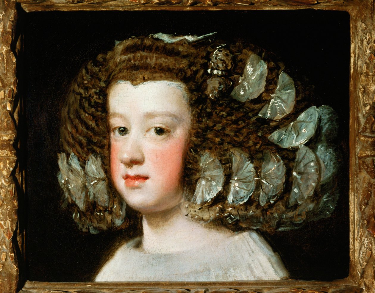 Infanta Maria Teresa, later koningin van Frankrijk (olieverf op doek) door Diego Rodriguez de Silva y Velazquez