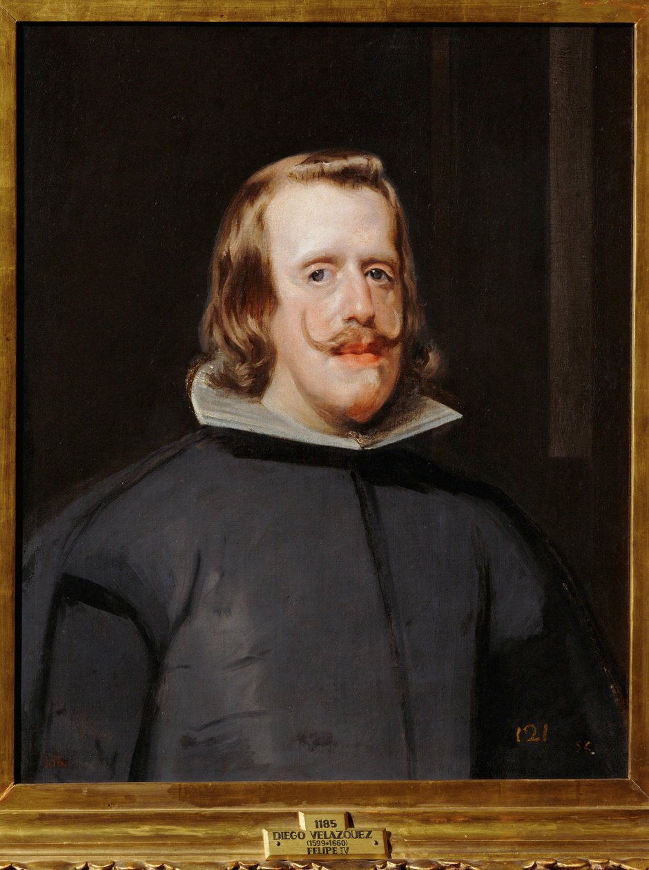 Koning Felipe IV van Spanje ... (schilderij op doek) door Diego Rodriguez de Silva y Velazquez