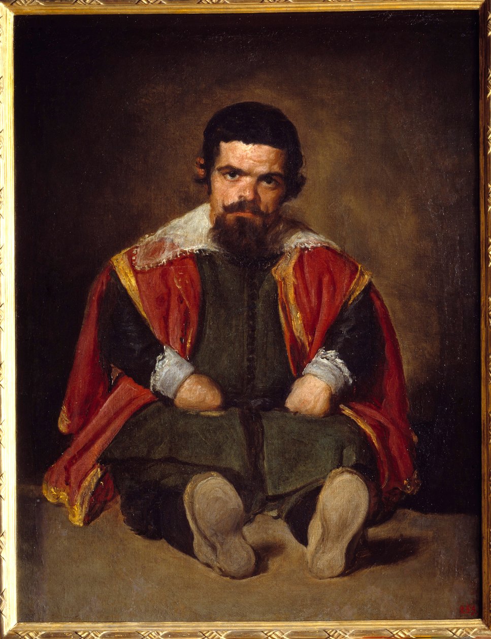 Portret van de nar Sebastien De Morra door Diego Velázquez