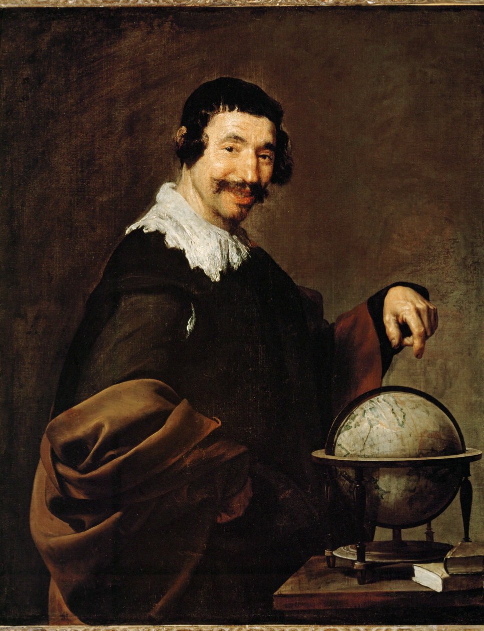 De geograaf (schilderij op doek) door Diego Rodriguez de Silva y Velazquez
