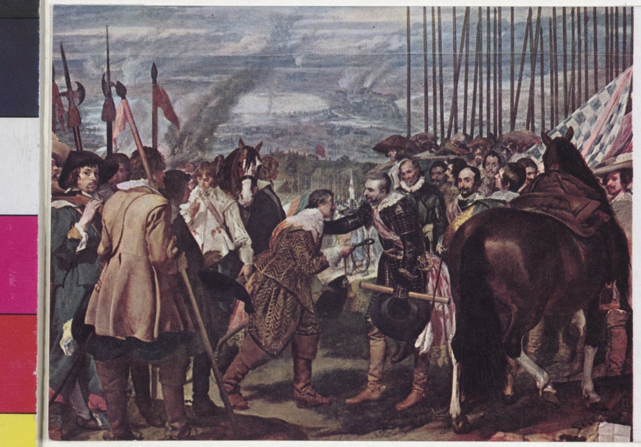 De overgave van Breda 1625 Diego Velazquez door Diego Rodriguez de Silva y Velazquez