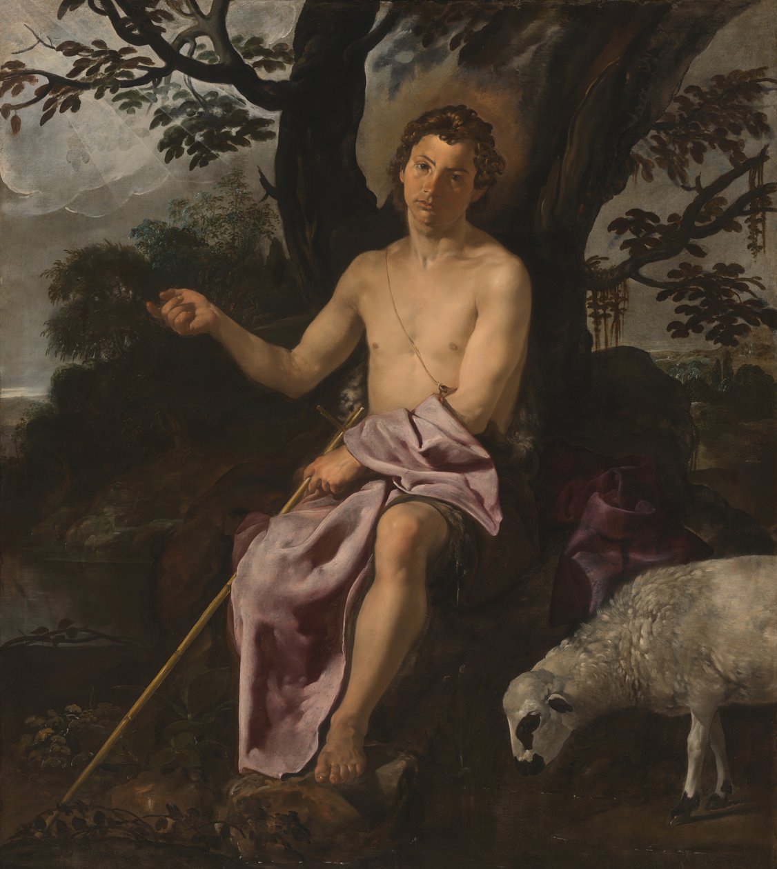 Sint Johannes de Doper in de Wildernis, ca. 1622 door Diego Velasquez