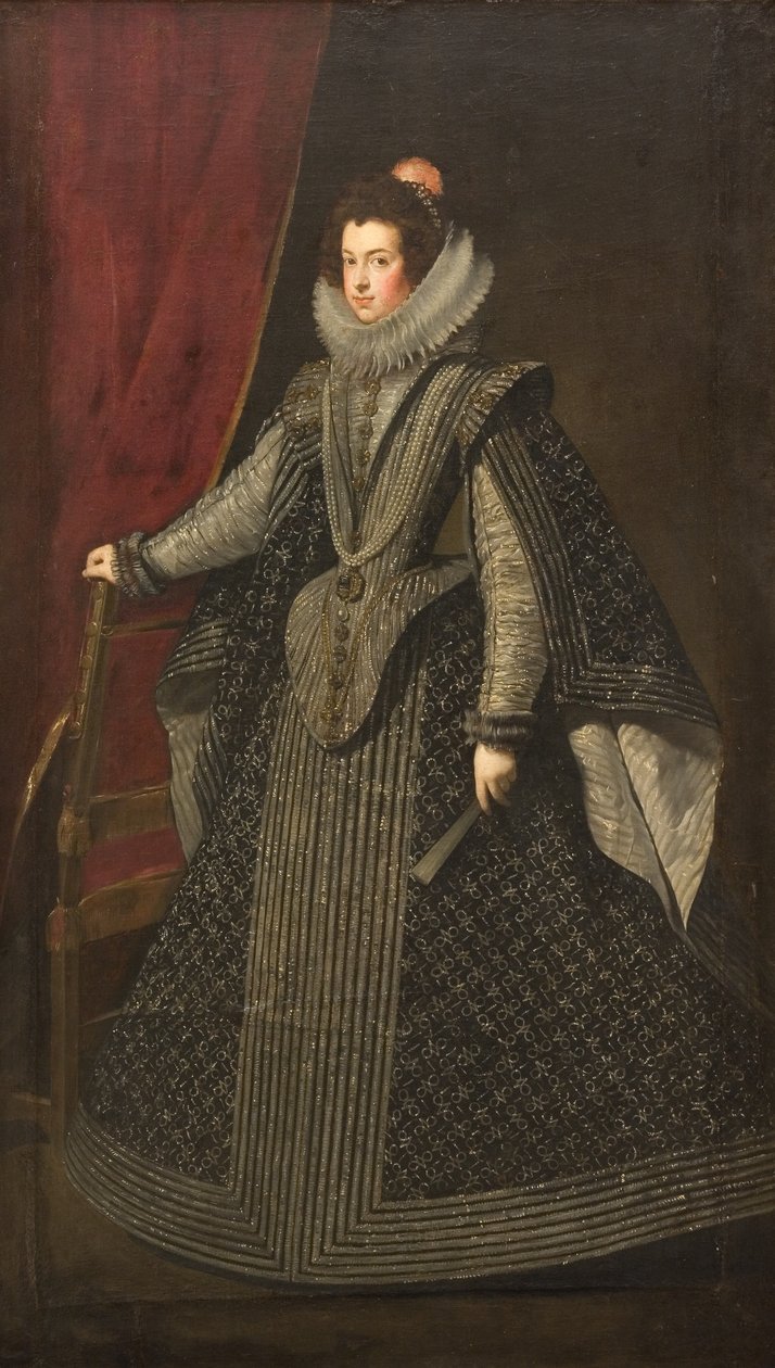 Isabella van Bourbon. Eerste Koningin van Koning Filips IV door Diego Velázquez