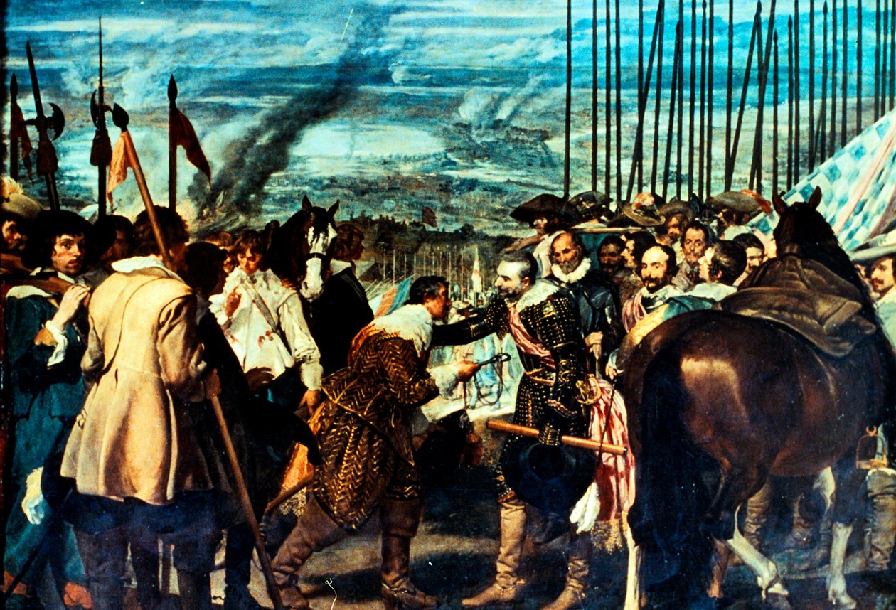 De reductie van Breda, Dertigjarige Oorlog, 1625, 17e eeuw door Diego Velázquez