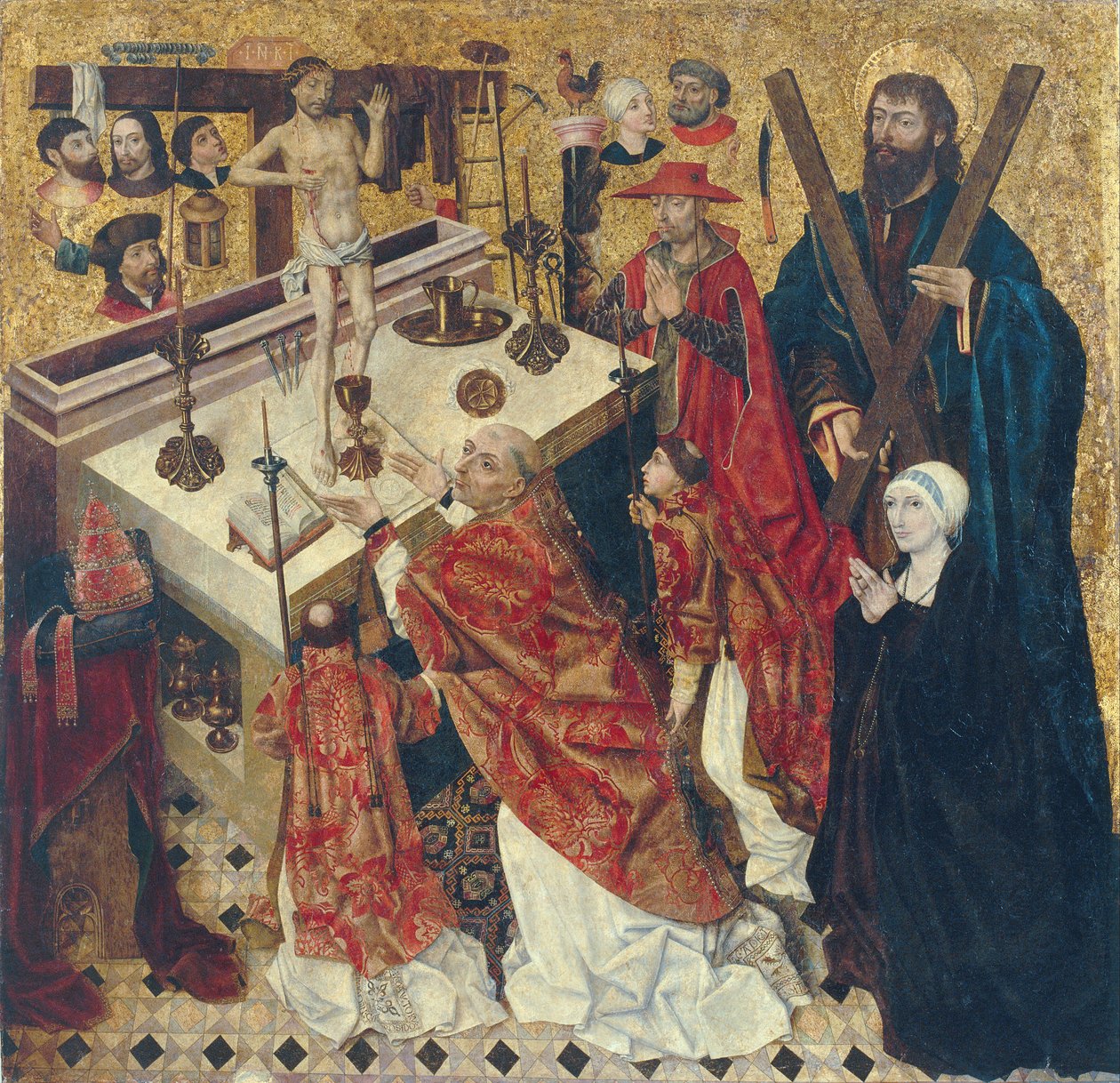 De mis van Sint Gregorius door Diego de la Cruz