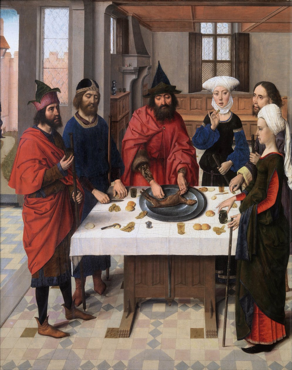Het feest van Pesach door Dieric Bouts