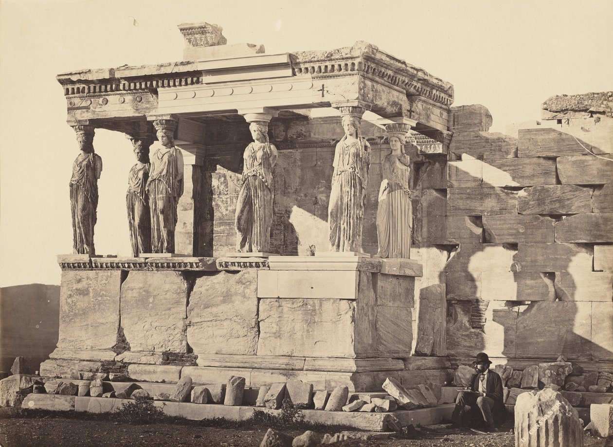 De Caryatiden,1860-1865 (foto) door Dimetrius Constantine