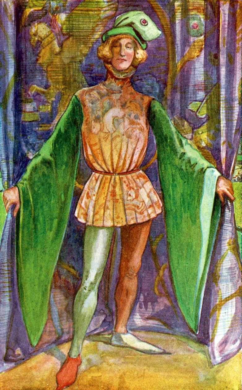 Mannenkostuum tijdens het bewind van Hendrik V (1413-1422) door Dion Clayton Calthrop