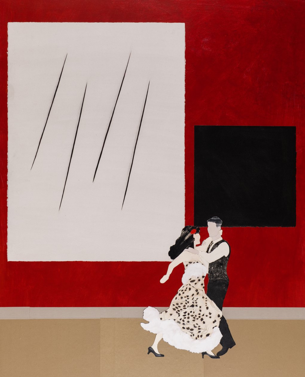 In harmonie met Malevich, 2020 (collage) door Dione Verulam