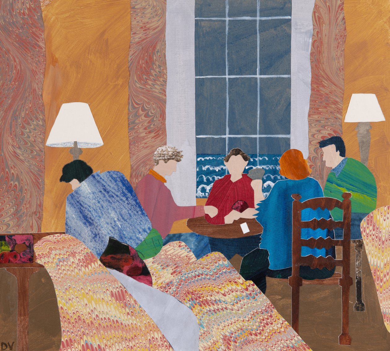 Binnenspelen (collage) door Dione Verulam