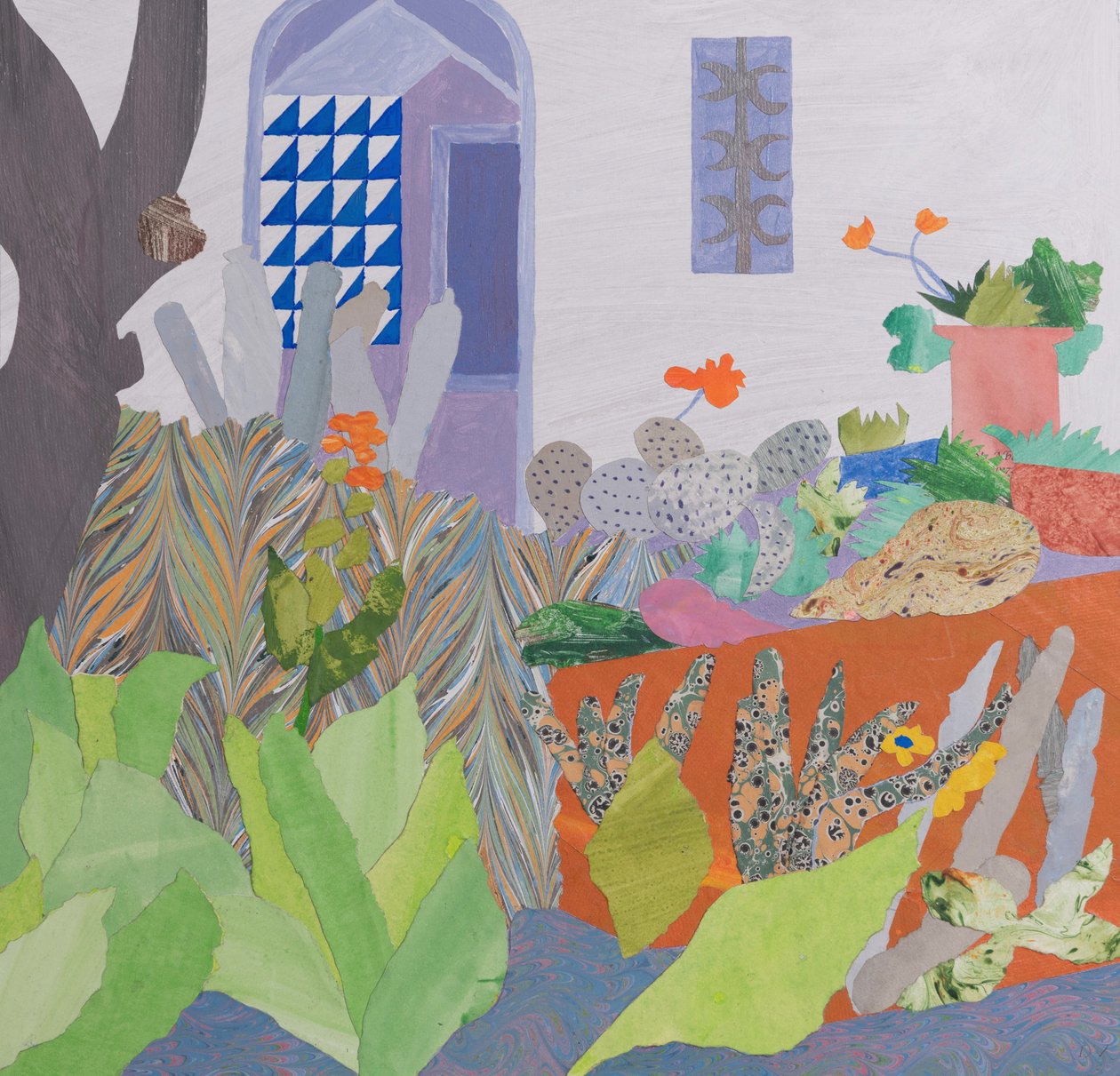 Isolatie in het paradijs (collage) door Dione Verulam