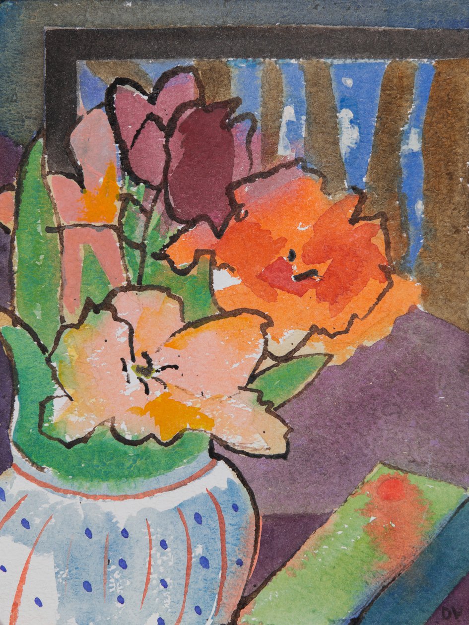 Tulpen (aquarel  inkt) door Dione Verulam